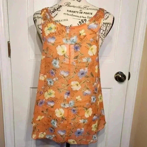 NWT AMBIANCE sheer blouse, size xl - Picture 4 of 8